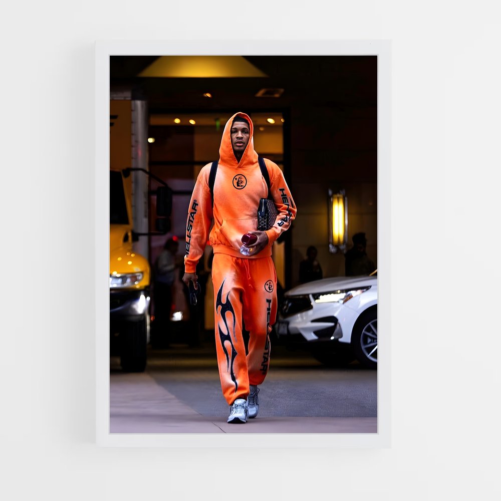 Poster Orange Street Vibe – affiche Basketball (vue 3)
